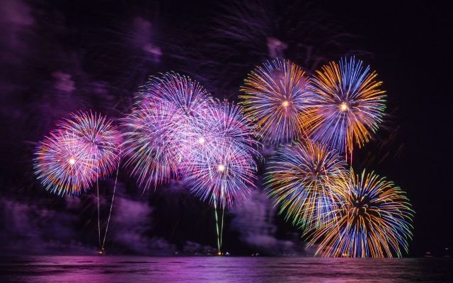 長岡花火観覧席