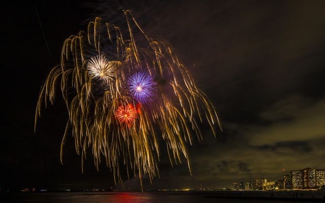 長岡花火観覧席
