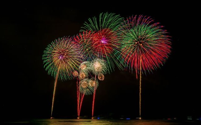 長岡花火観覧席