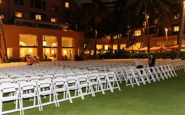 長岡花火観覧席