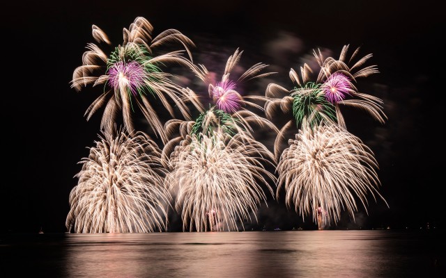 長岡花火観覧席