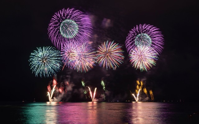 長岡花火観覧席