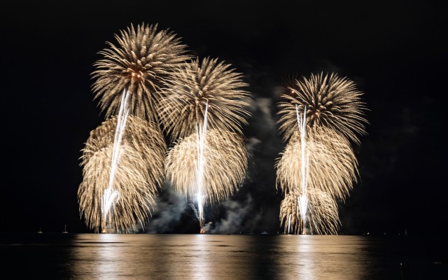 長岡花火観覧席