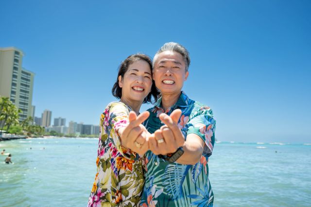 思い出のハワイ シニアフォトプラン(美肌仕上げ付き)